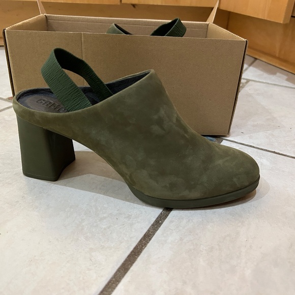 Camper Kara Mule K200765-002 in Kiwi suede, Size 38/8 - Picture 2 of 11